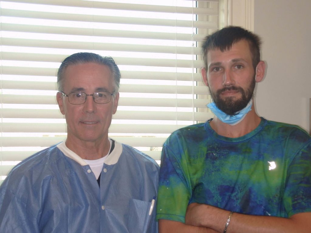 Dr. Fincher and a smile makeover patient